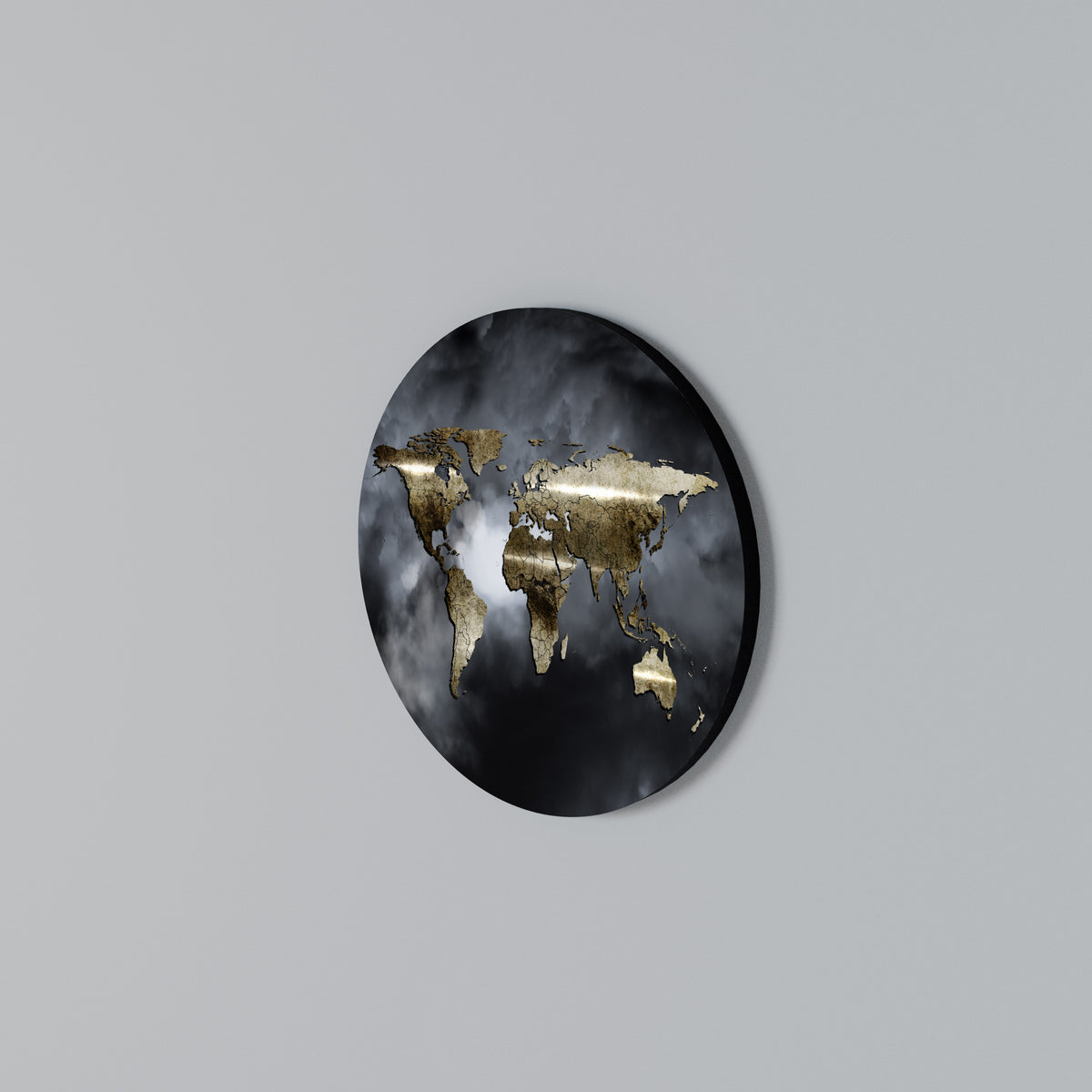 GOLDEN EARTH REVERIE Round Wall Art