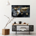 GOLDEN EARTH REVERIE Peel and Stick Horizontal Poster