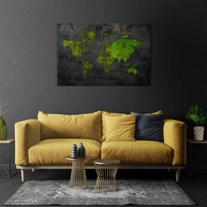 GREENER LANDS EMBRACED Horizontal Canvas Print
