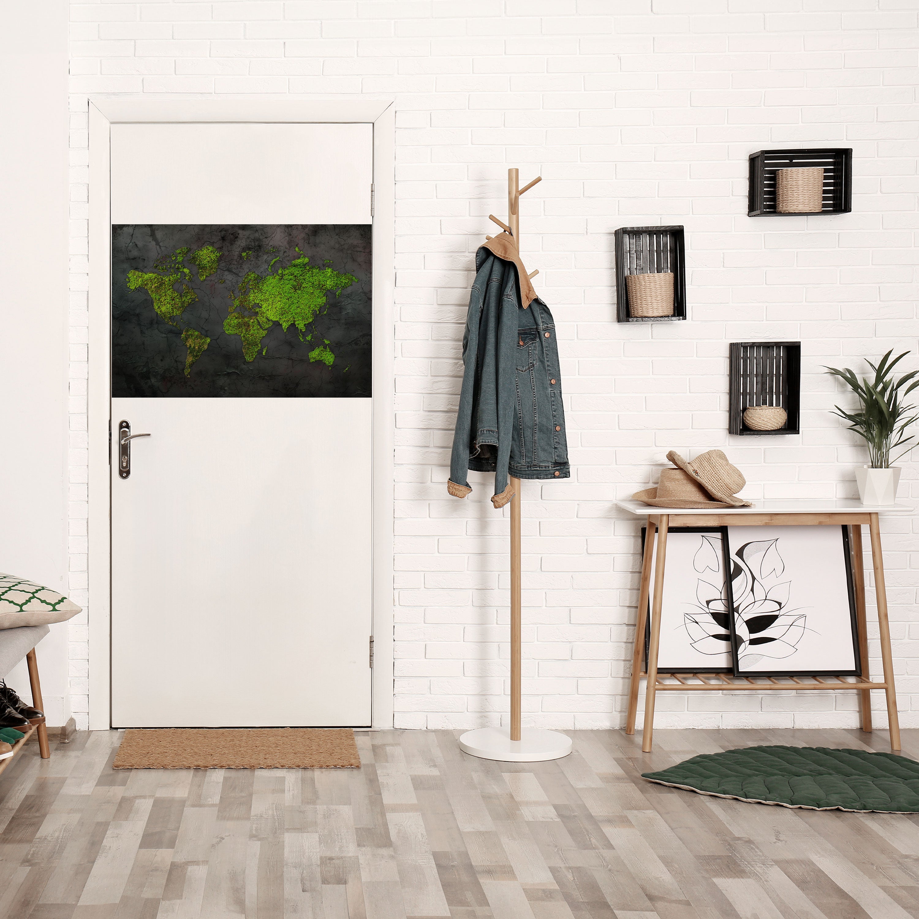 GREENER LANDS EMBRACED Peel and Stick Horizontal Poster