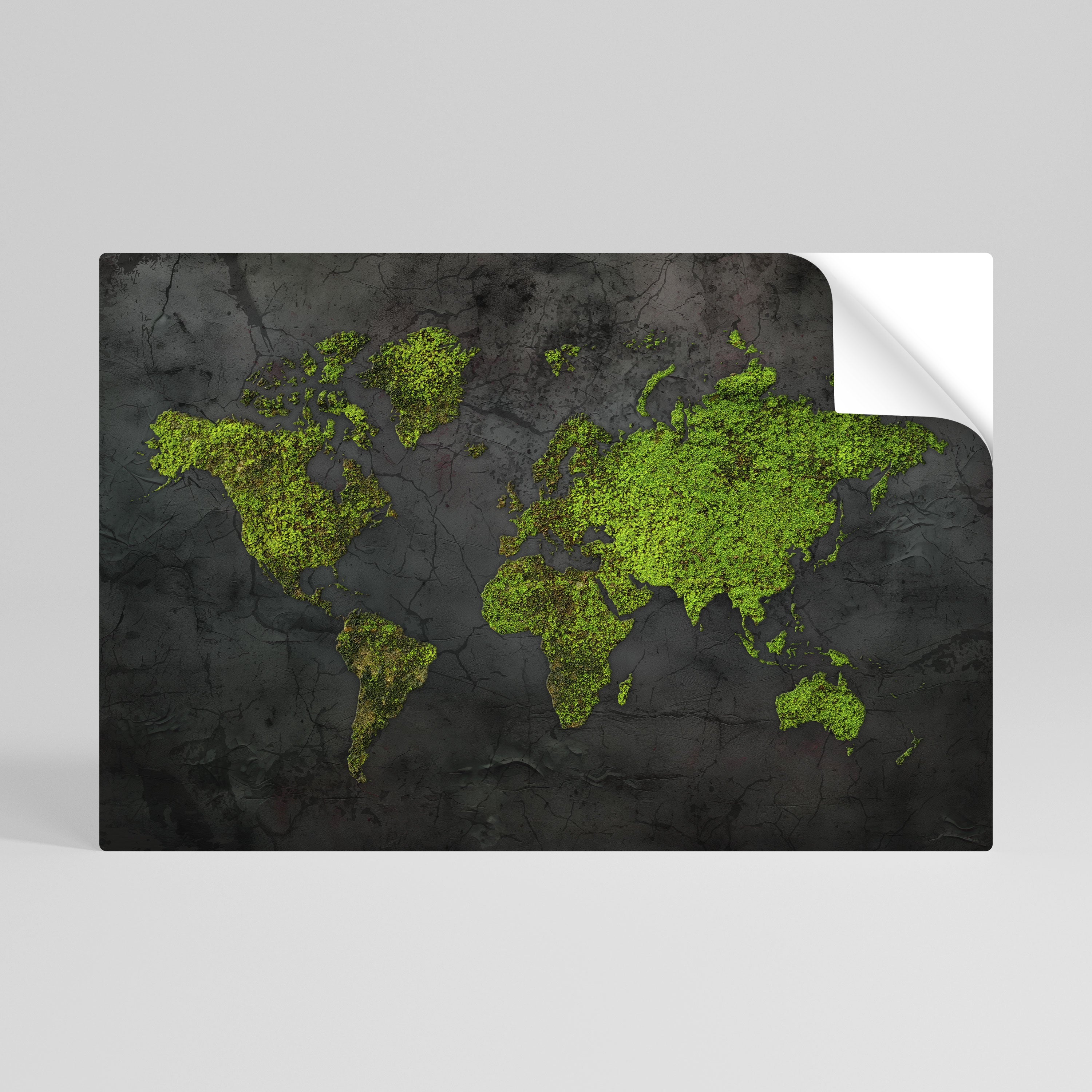 GREENER LANDS EMBRACED Póster Autocolante Horizontal