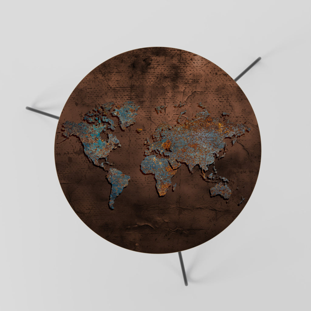 METALLIC MAP OF MEMORIES Mesa de Centro 60