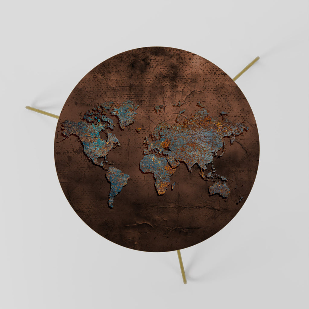 METALLIC MAP OF MEMORIES Mesa de Centro 60