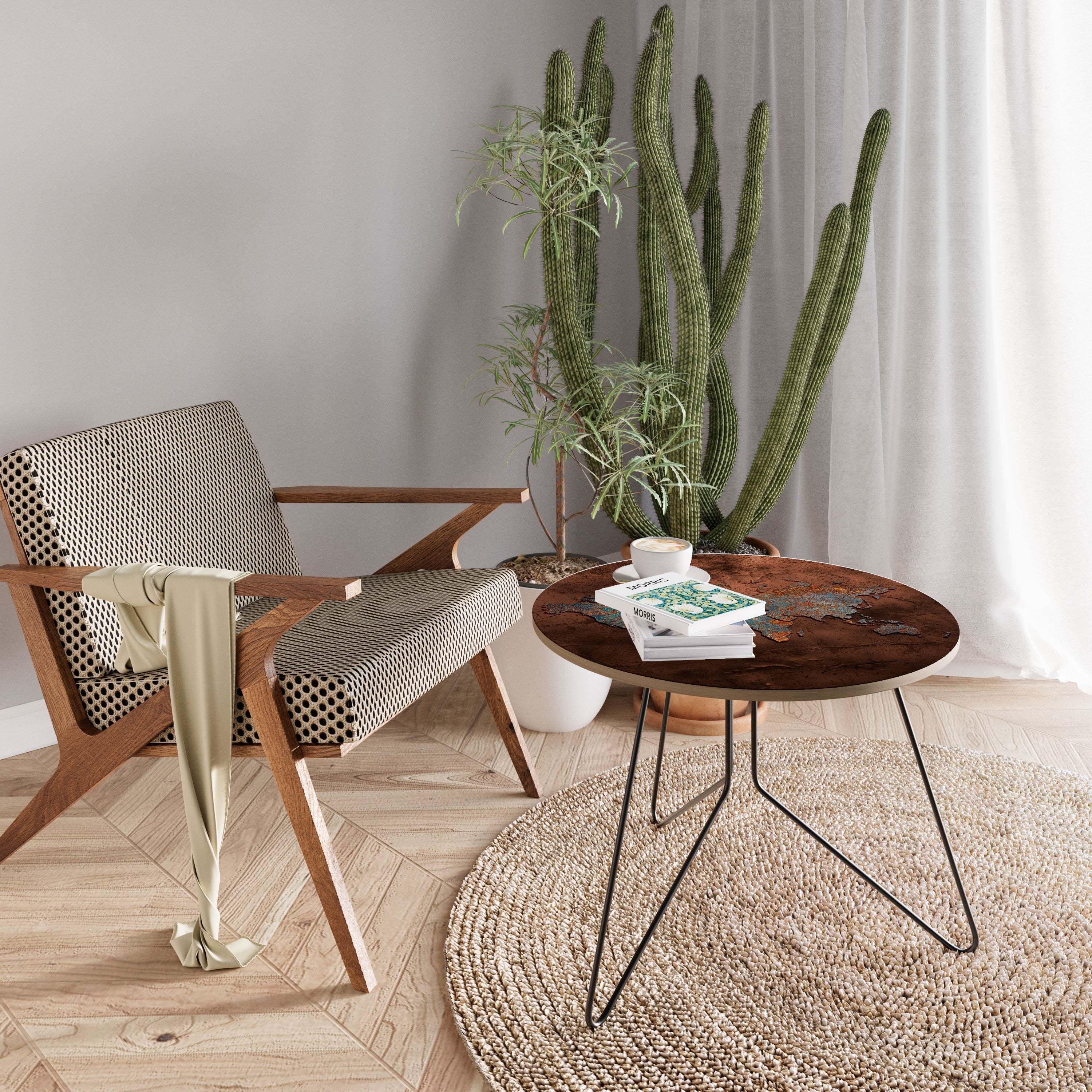 METALLIC MAP OF MEMORIES Mesa de Centro 69