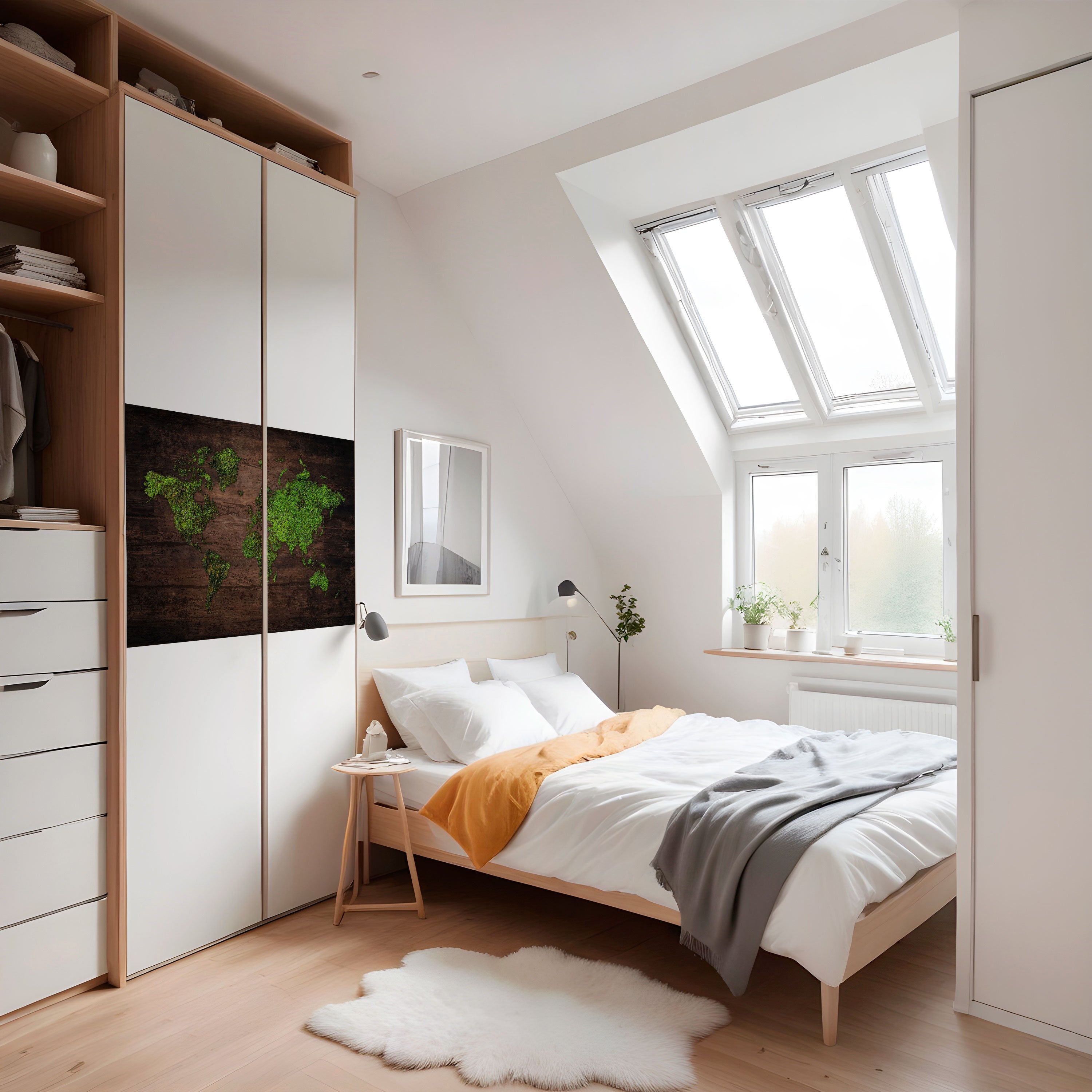 GREEN EARTH VISION Peel and Stick Horizontal Poster