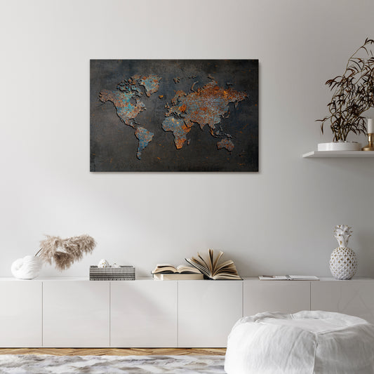 TIMEWORN TOPOGRAPHY Horizontal Canvas Print