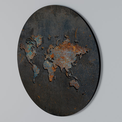 TIMEWORN TOPOGRAPHY Arte de Parede Redonda