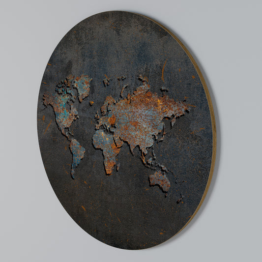 TIMEWORN TOPOGRAPHY Arte de Parede Redonda