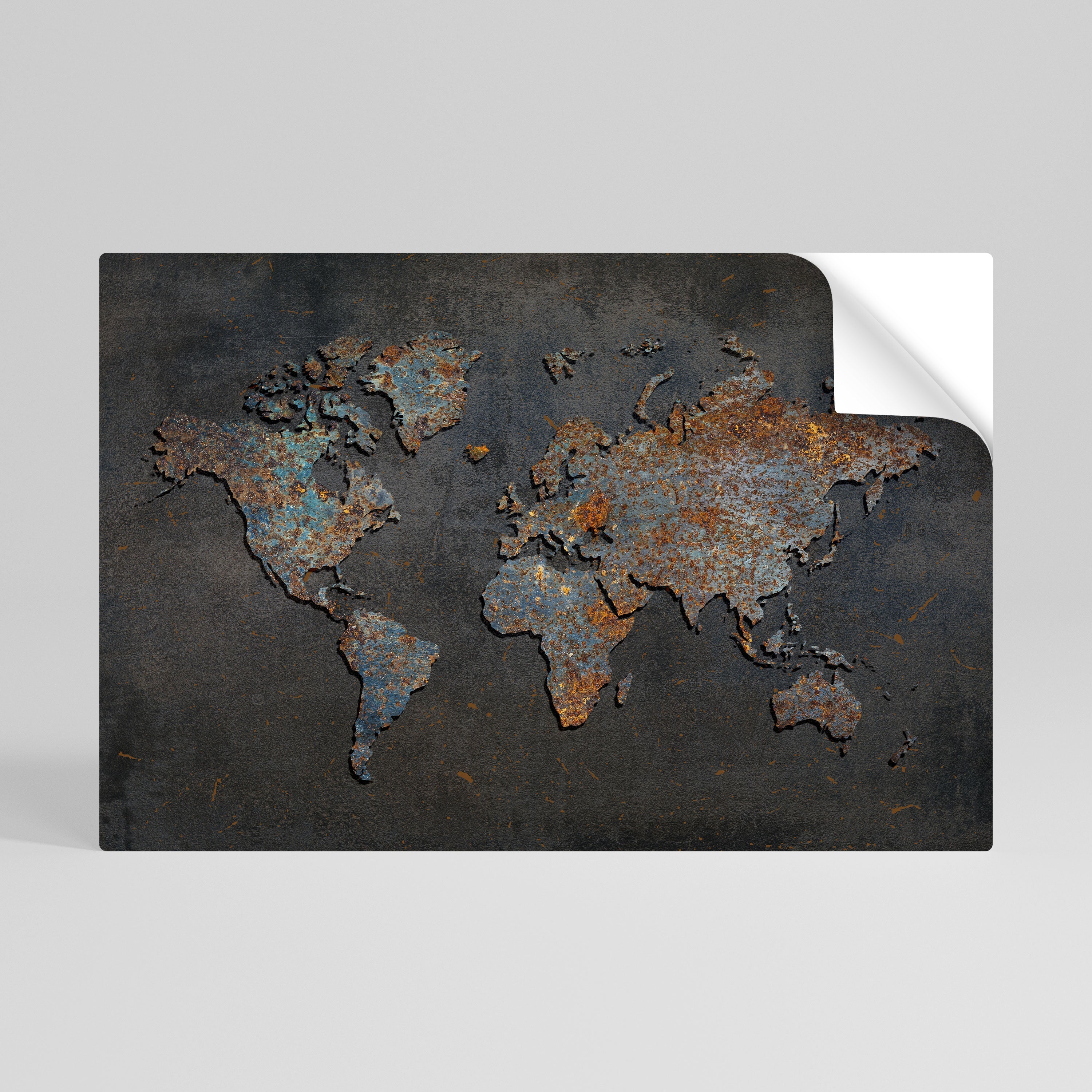 TIMEWORN TOPOGRAPHY Peel and Stick Horizontal Poster