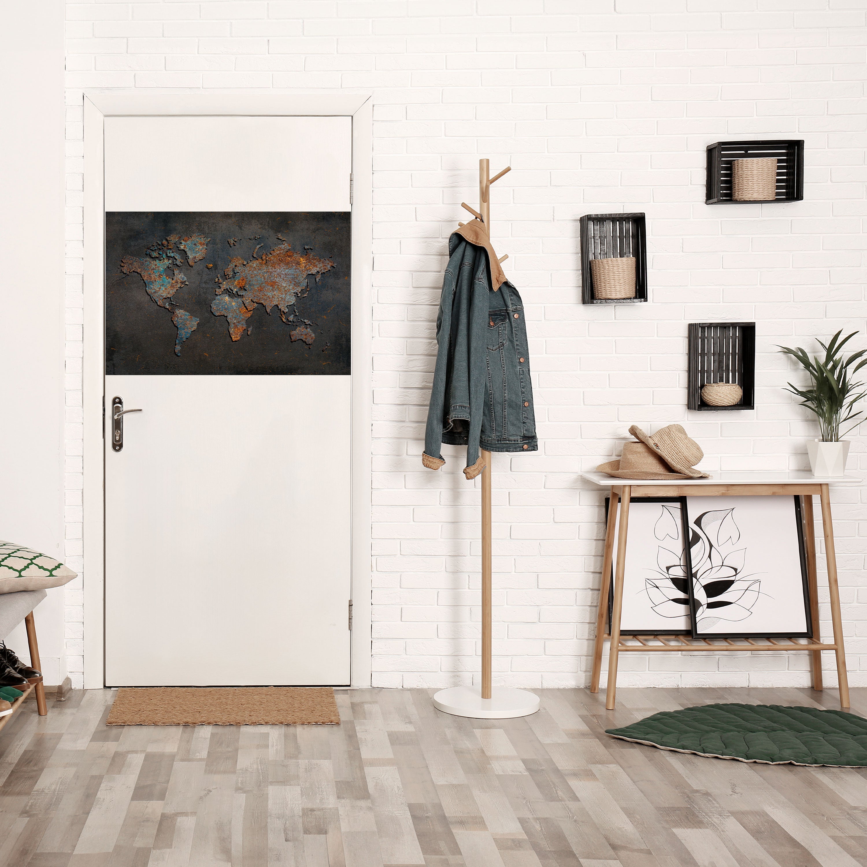 TIMEWORN TOPOGRAPHY Peel and Stick Horizontal Poster