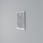 PARIS TOWN PLAN Quadro em tela vertical