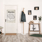 MONOCHROME MÜNCHEN Peel and Stick Vertical Poster