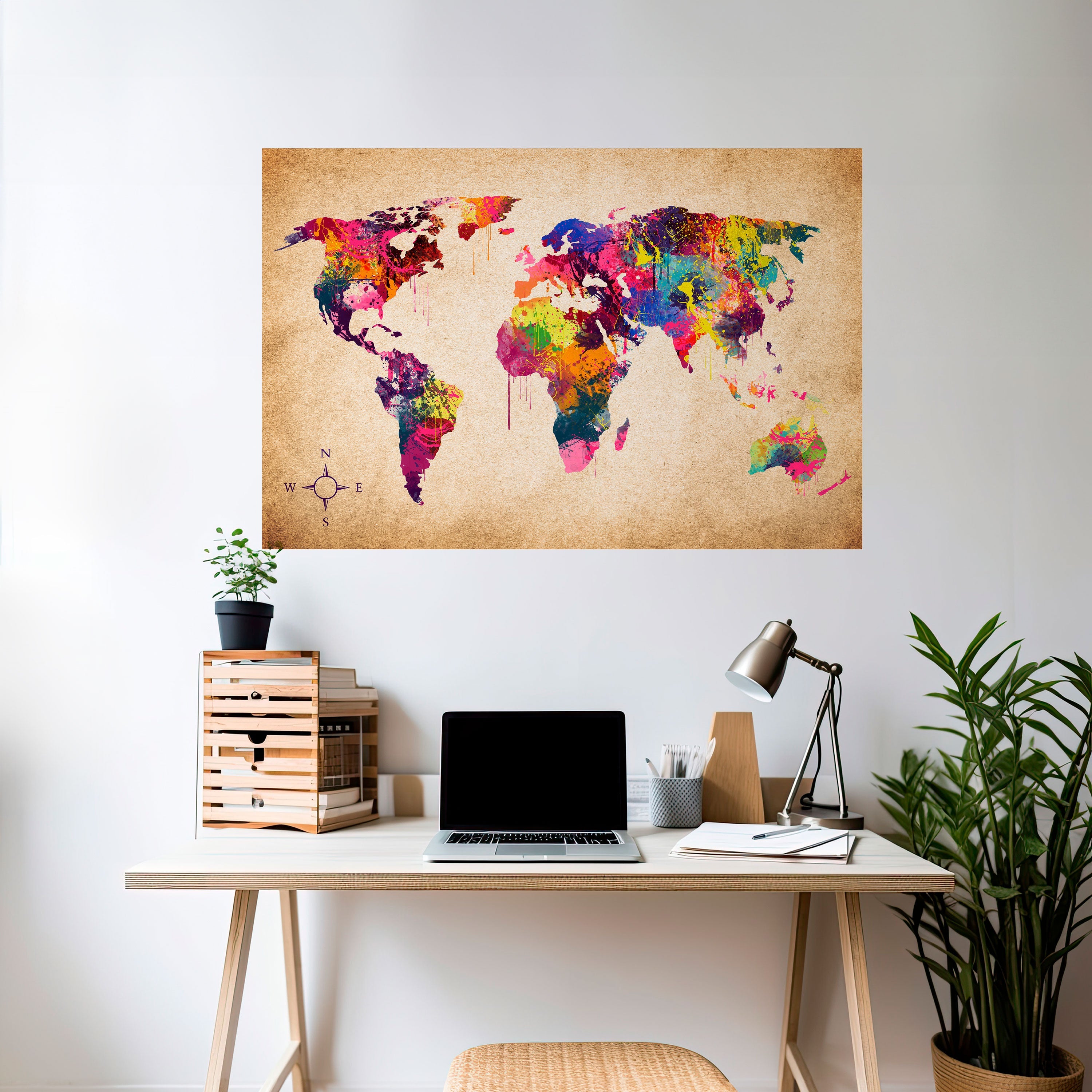 VIBRANT EARTHSCAPE Peel and Stick Horizontal Poster