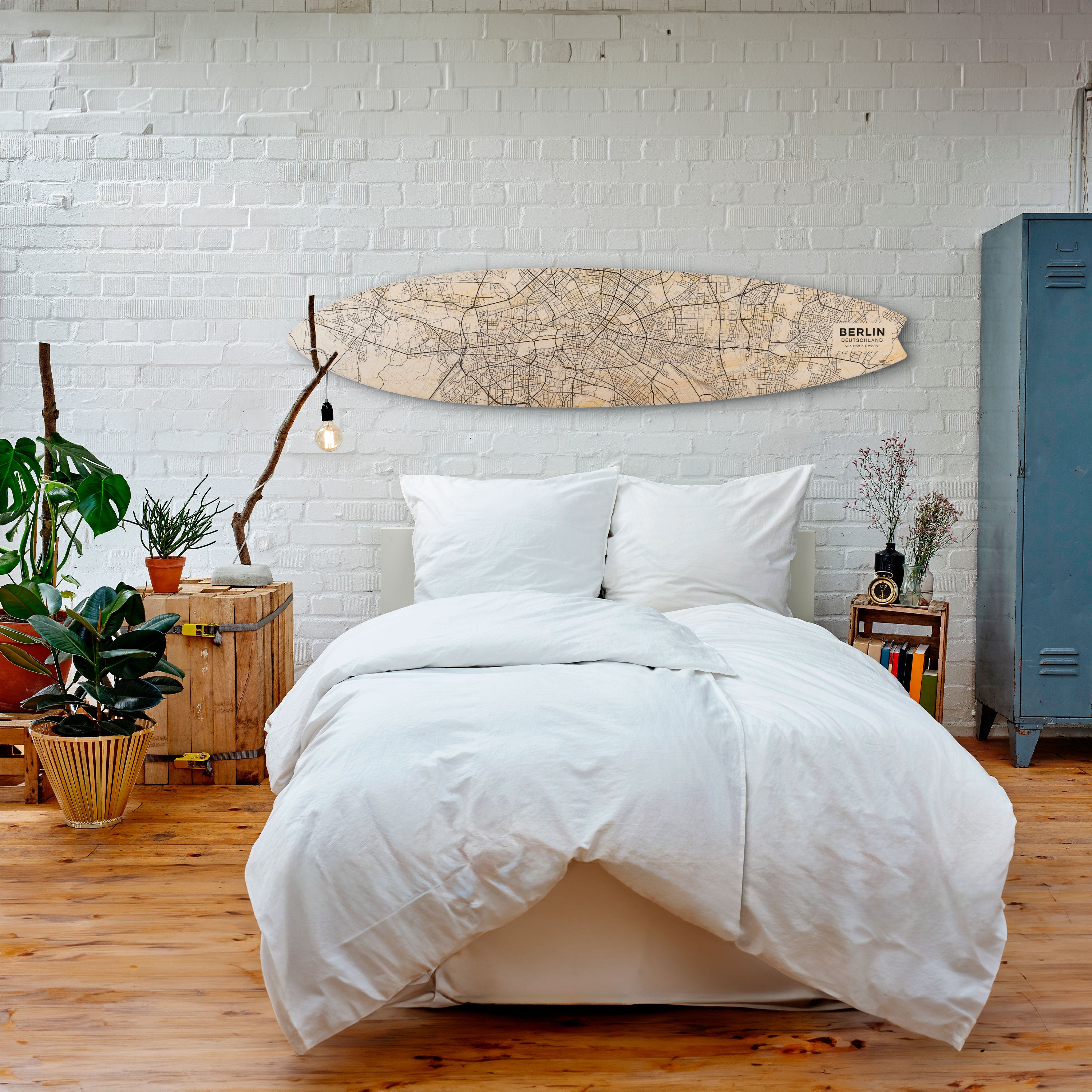 BERLIN PLAN Decorative Plywood Surfboard