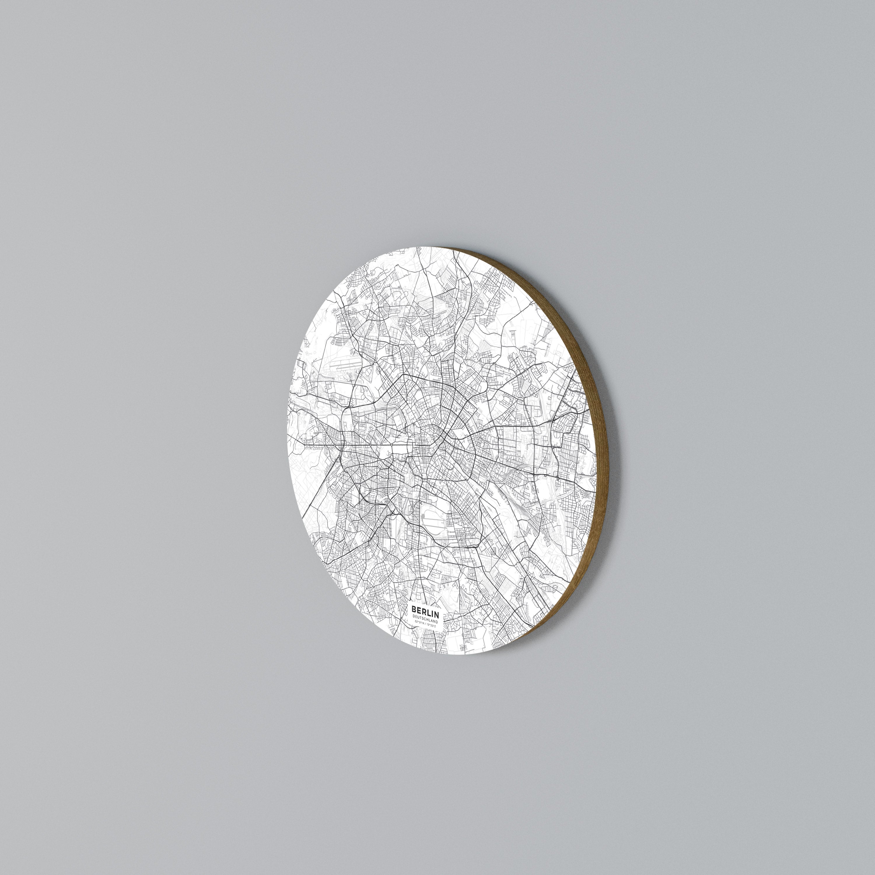 BERLIN PLAN Arte de Parede Redonda