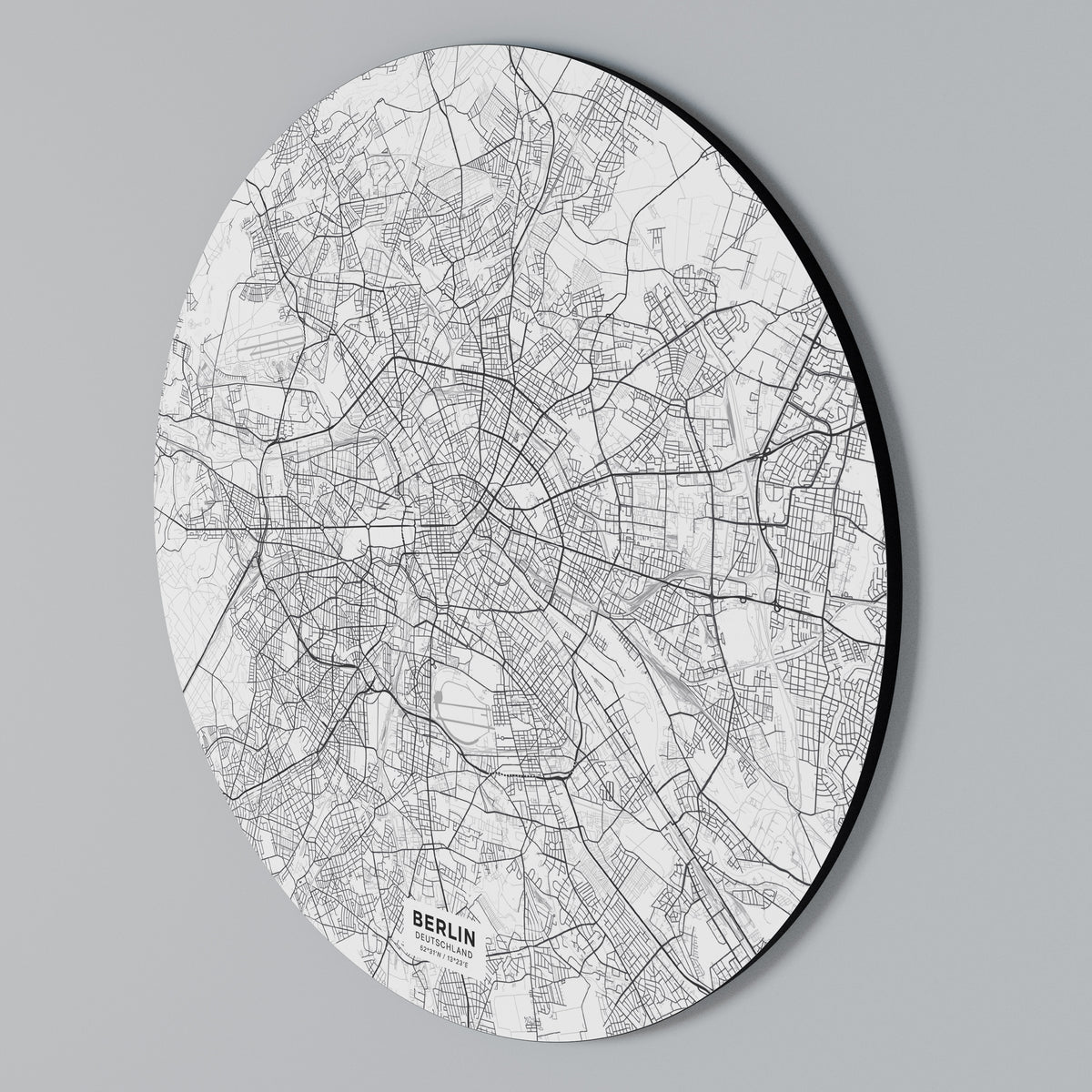 BERLIN PLAN Arte de Parede Redonda
