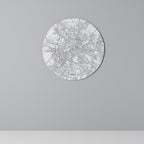 BERLIN PLAN Round Wall Art