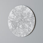 BERLIN PLAN Round Wall Art