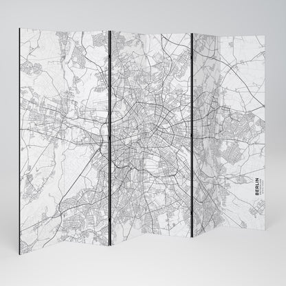 BERLIN PLAN Biombo de 6 Painéis