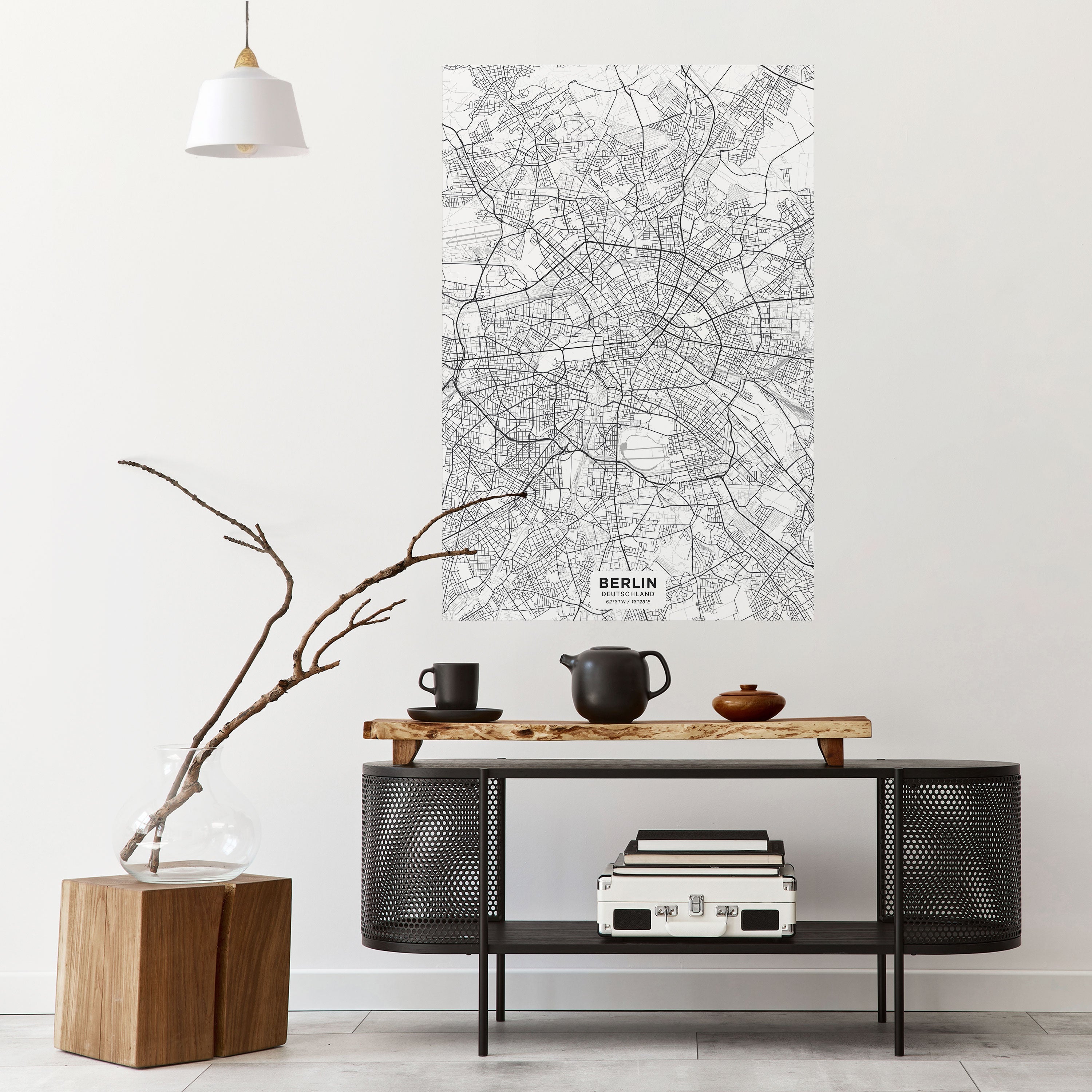 BERLIN PLAN Poster Vertical Autocolante