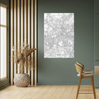 BERLIN PLAN Poster Vertical Autocolante