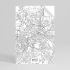 BERLIN PLAN Poster Vertical Autocolante