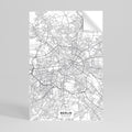 BERLIN PLAN Póster Autocolante Vertical