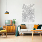 BERLIN PLAN Poster Vertical Autocolante