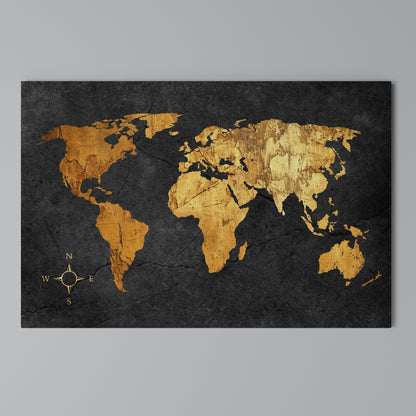 GOLDEN GLOBE ILLUSION Horizontal Canvas Print