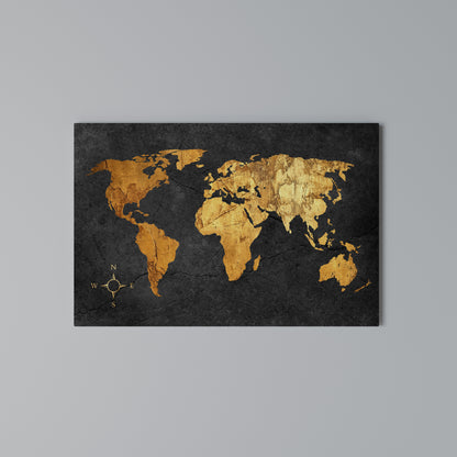 GOLDEN GLOBE ILLUSION Horizontal Canvas Print