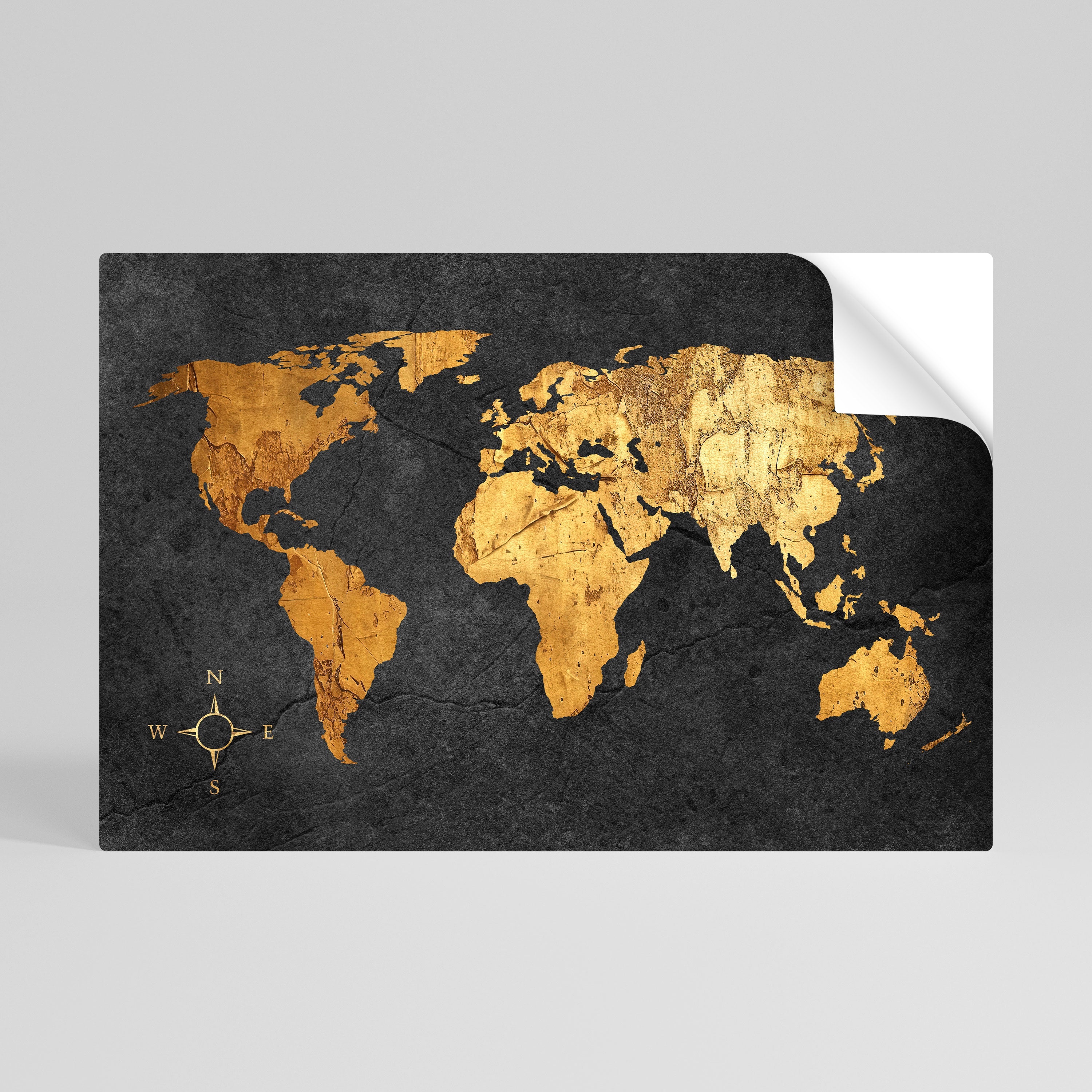 GOLDEN GLOBE ILLUSION Peel and Stick Horizontal Poster
