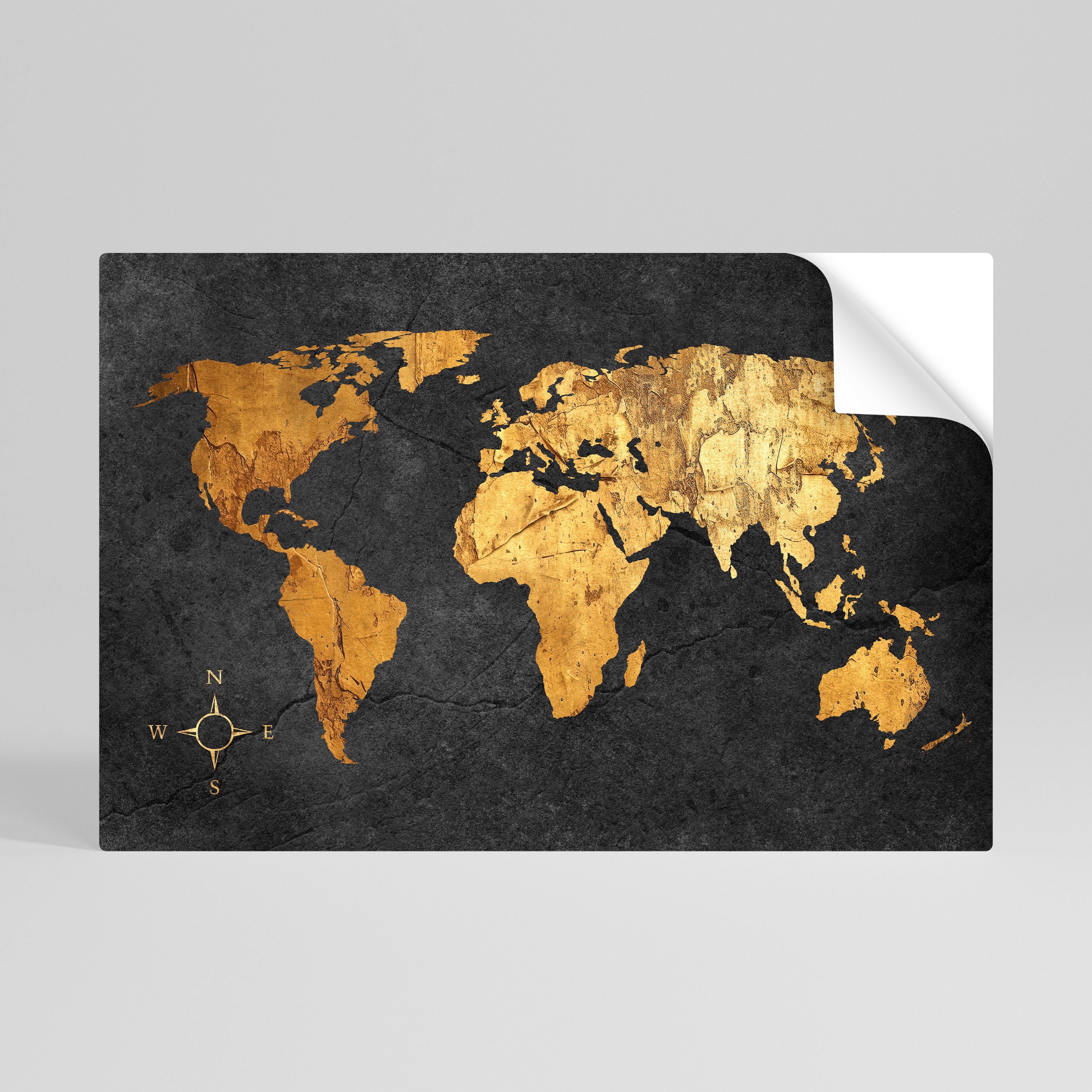GOLDEN GLOBE ILLUSION Póster Autocolante Horizontal