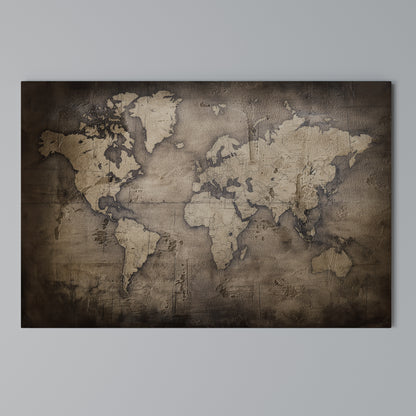 VINTAGE WORLD CHRONICLE Horizontal Canvas Print