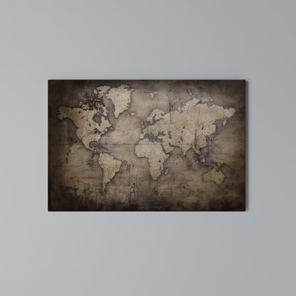 VINTAGE WORLD CHRONICLE Horizontal Canvas Print