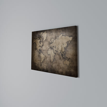 VINTAGE WORLD CHRONICLE Horizontal Canvas Print