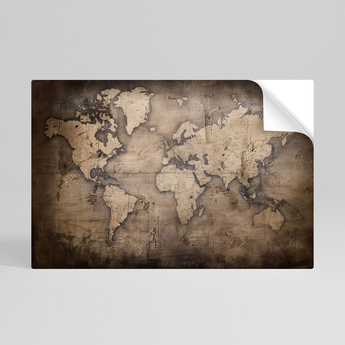 VINTAGE WORLD CHRONICLE Póster Autocolante Horizontal