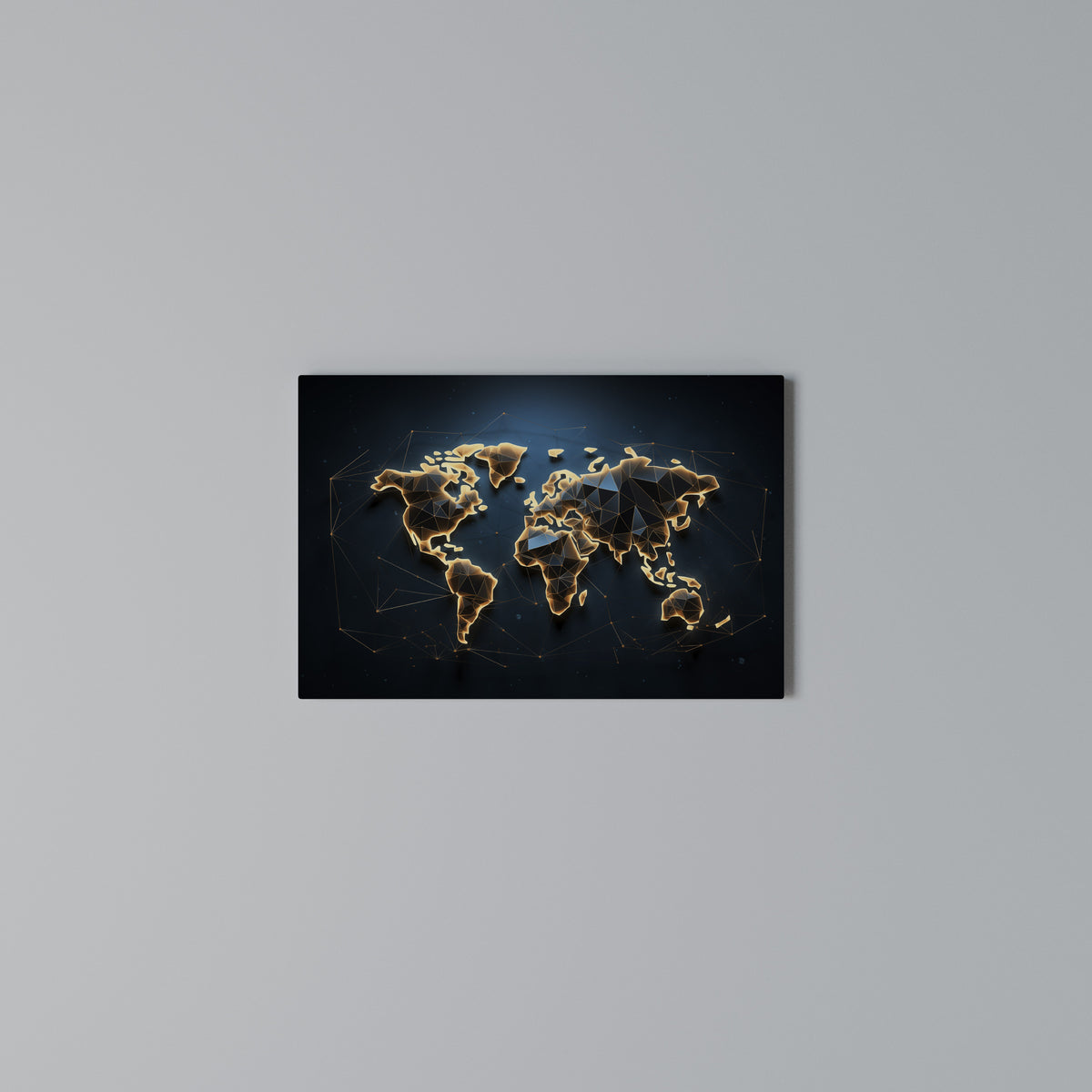 POLYGONAL PLANET Horizontal Canvas Print
