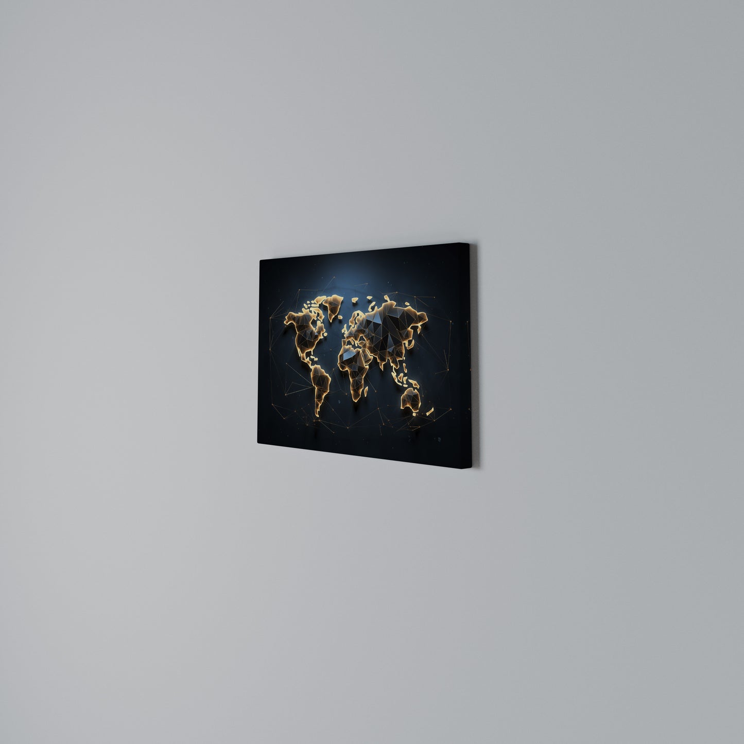 POLYGONAL PLANET Horizontal Canvas Print