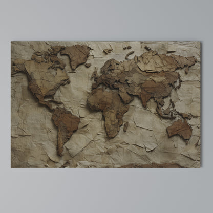 PAPERY PLANET LANDSCAPE Horizontal Canvas Print