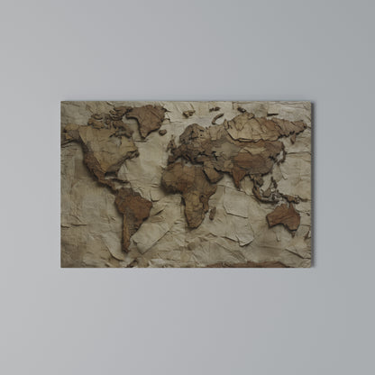 PAPERY PLANET LANDSCAPE Horizontal Canvas Print