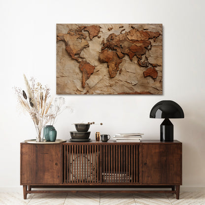 PAPERY PLANET LANDSCAPE Horizontal Canvas Print
