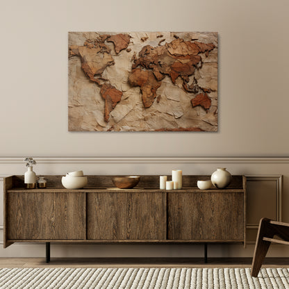PAPERY PLANET LANDSCAPE Horizontal Canvas Print