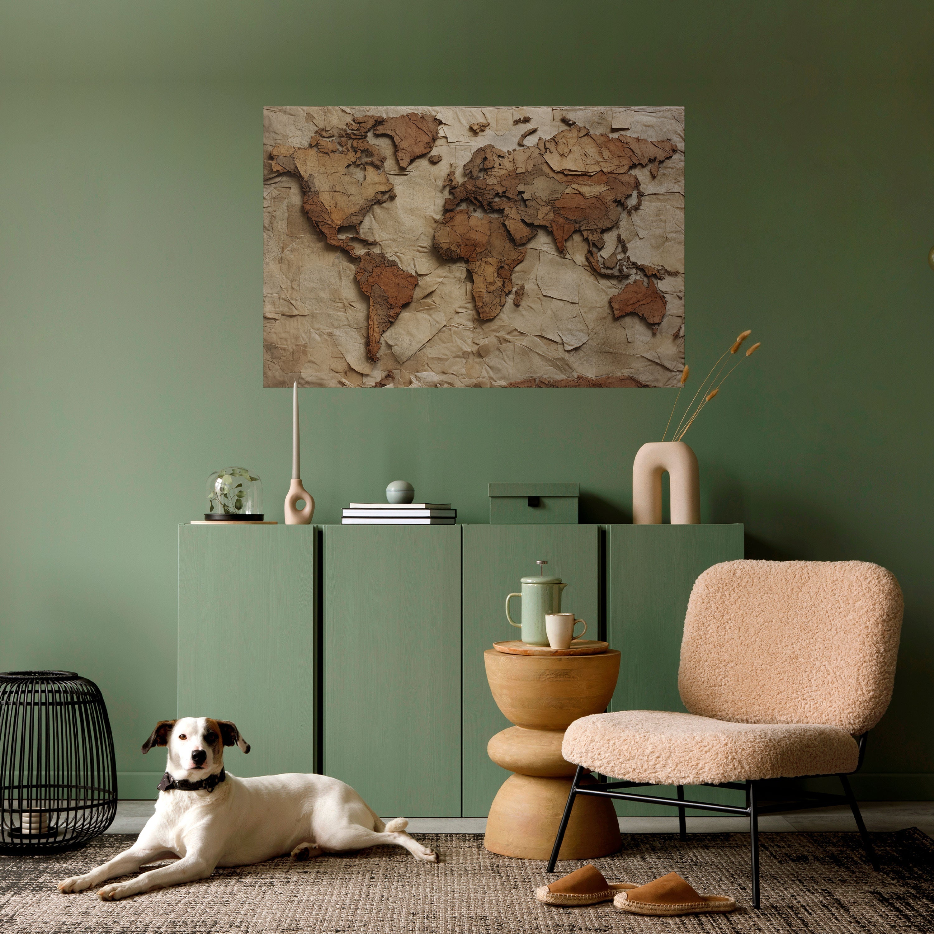 PAPERY PLANET LANDSCAPE Peel and Stick Horizontal Poster