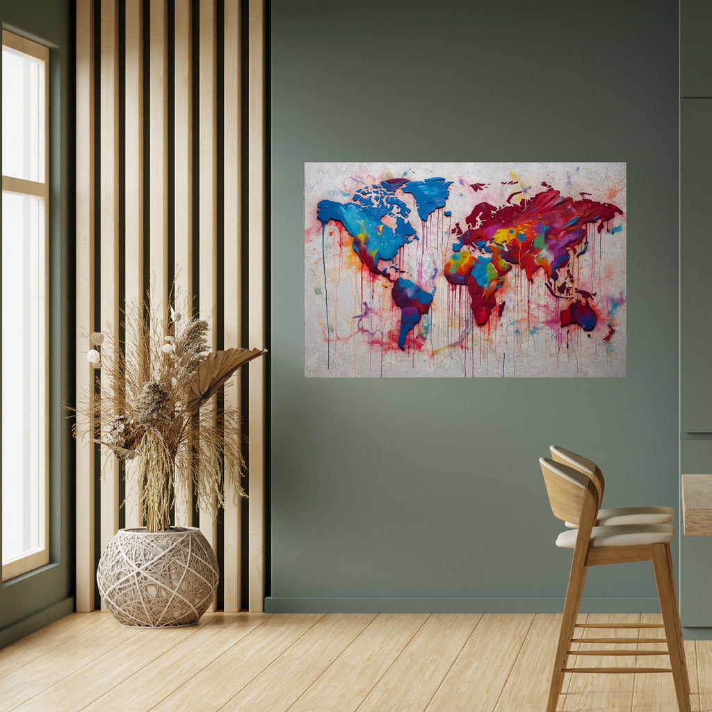 ARTISTIC ATLAS Peel and Stick Horizontal Poster