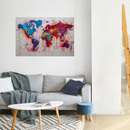 ARTISTIC ATLAS Peel and Stick Horizontal Poster