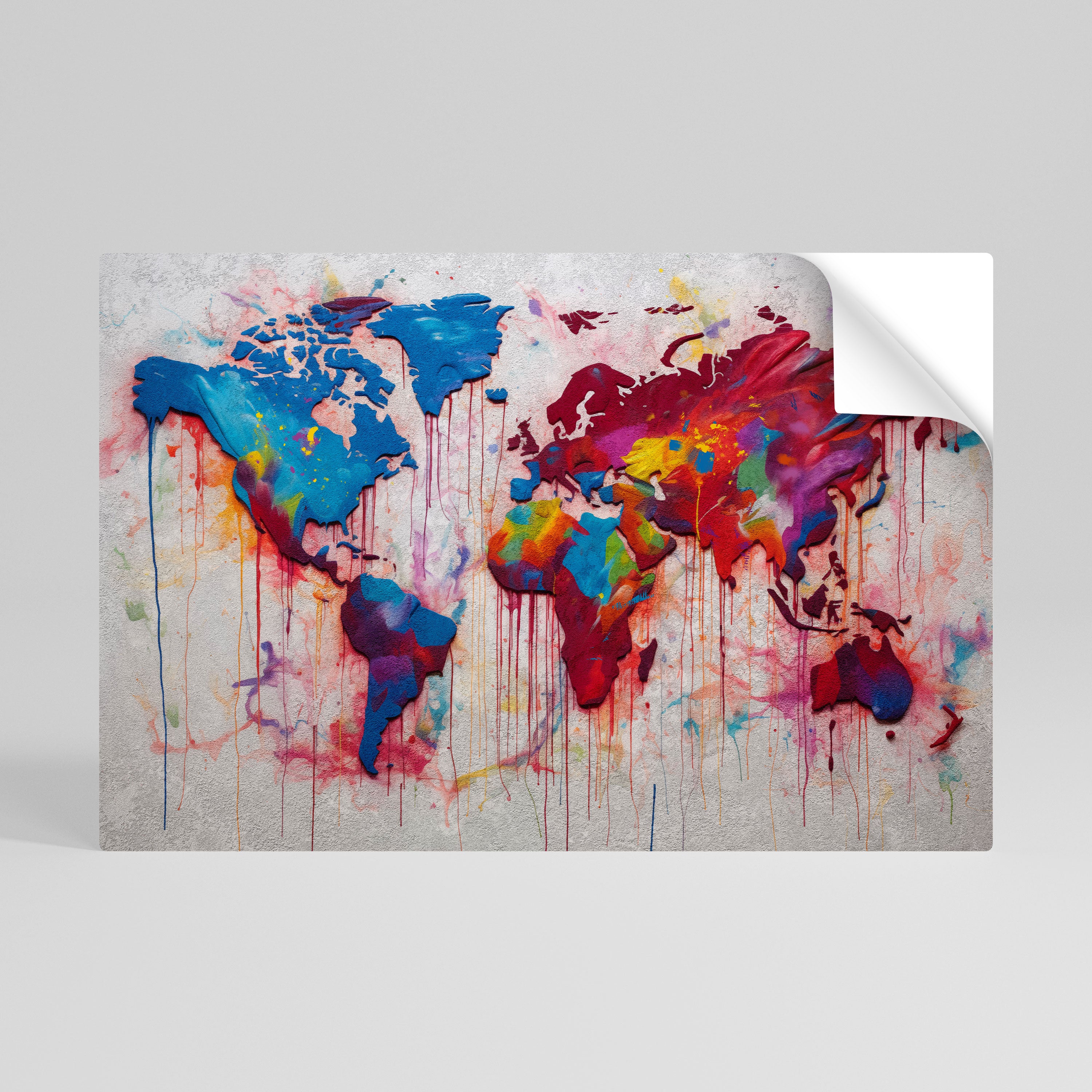 ARTISTIC ATLAS Póster Autocolante Horizontal