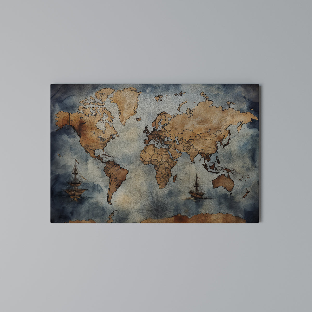 WAVES OF DISCOVERY Horizontal Canvas Print