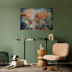 WAVES OF DISCOVERY Peel and Stick Horizontal Poster