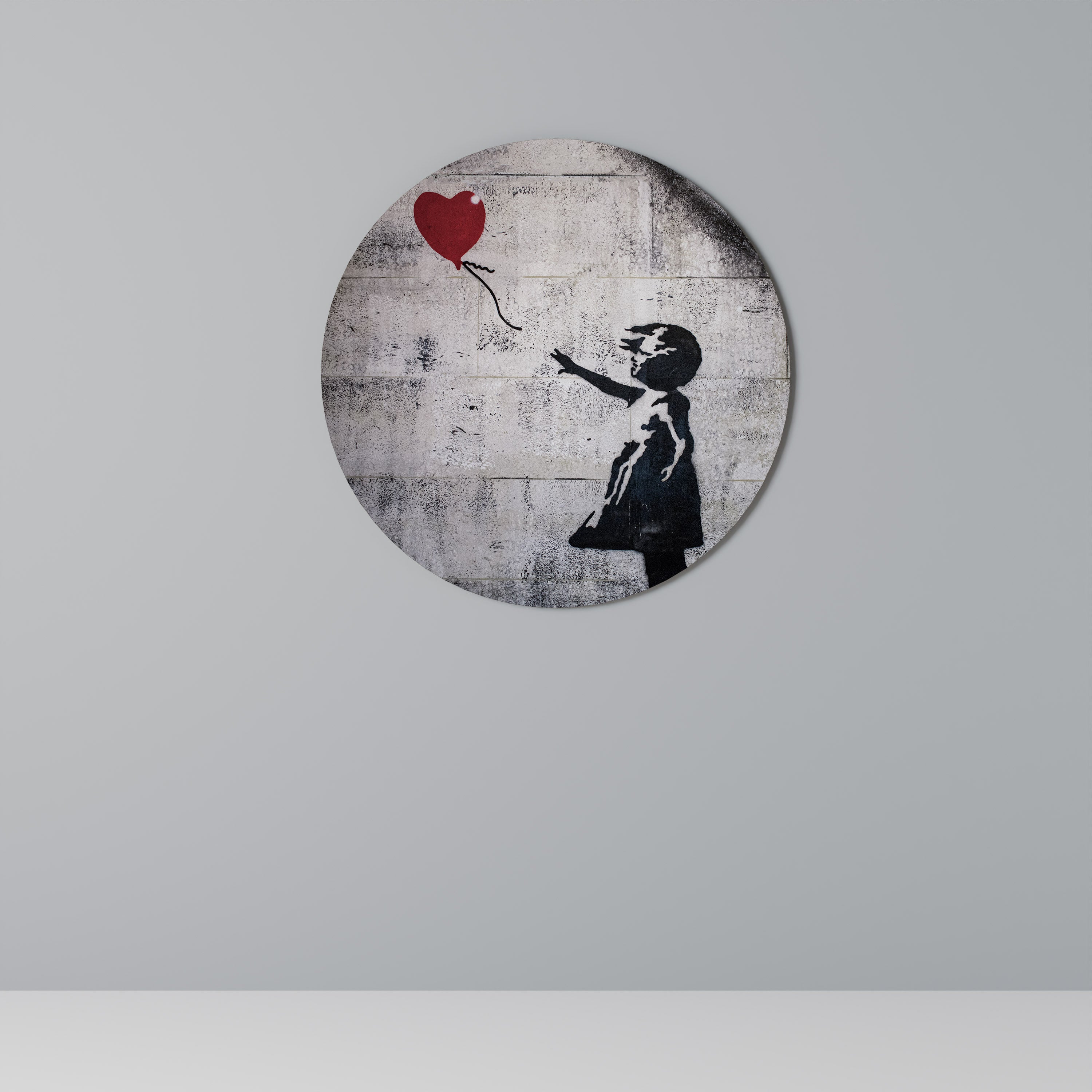 BALLON GIRL (BANKSY) Round Wall Art