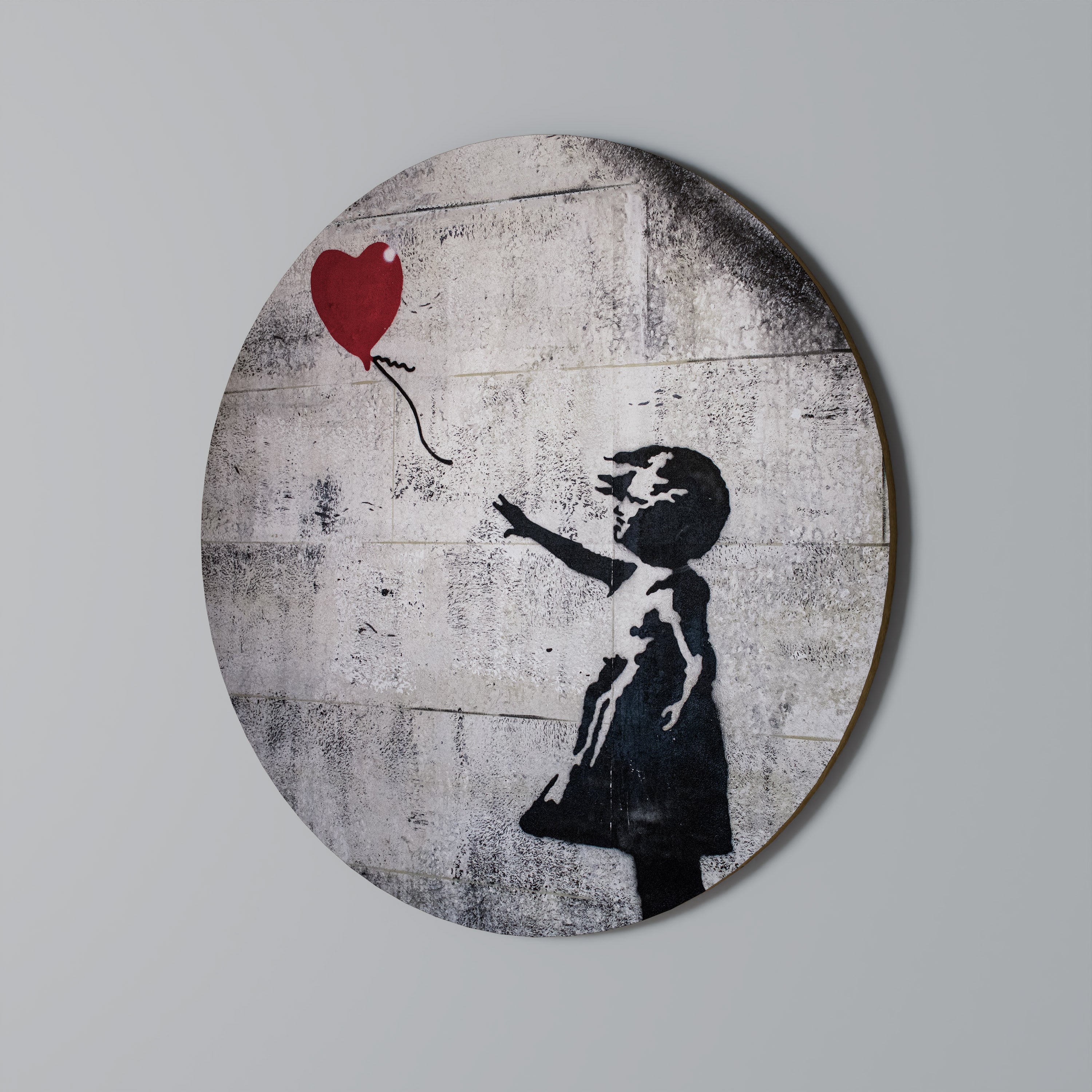 BALLON GIRL (BANKSY) Round Wall Art